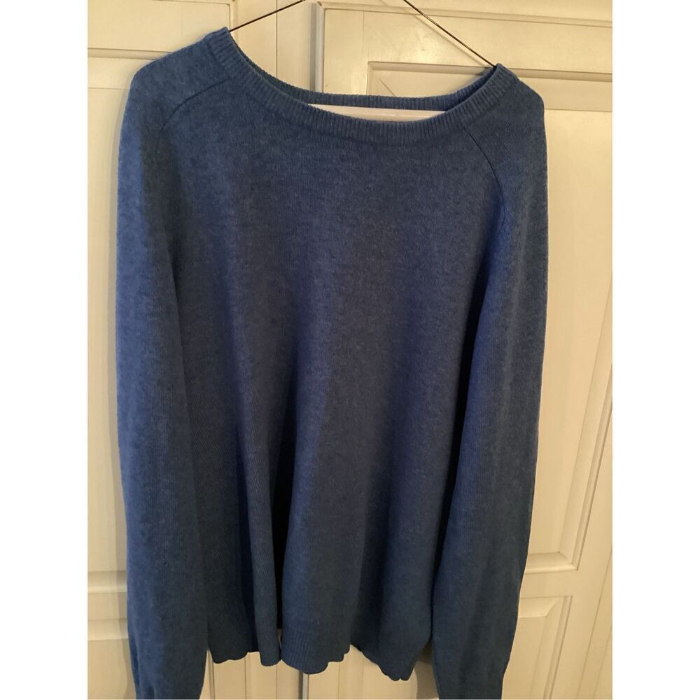 L.L. Bean 100% Lambswool Pullover Crew Neck Sweater Sz L Vintage